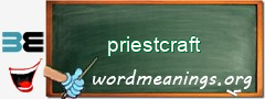 WordMeaning blackboard for priestcraft